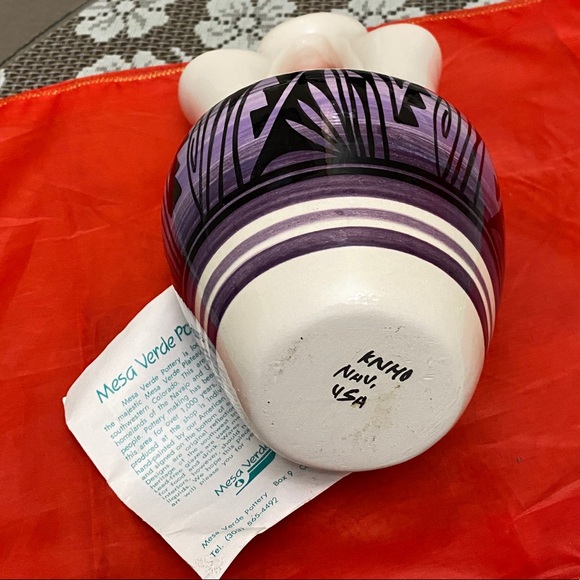 MESA VERDE POTTERY HAND PAINTED WEDDING VASE - Picture 4 of 6